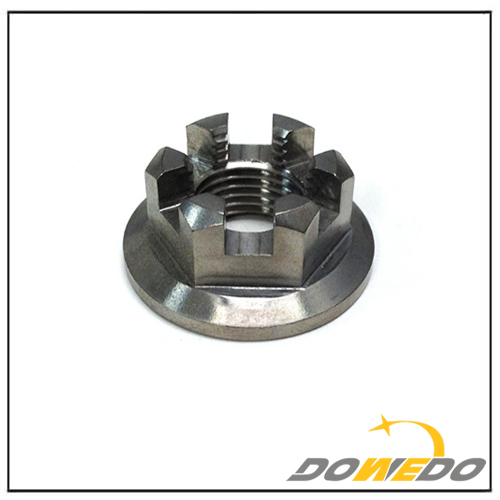 六角法兰槽形螺母