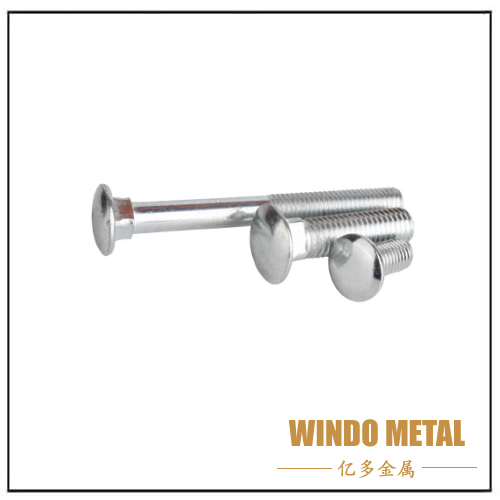 碳钢镀锌圆头方颈螺栓